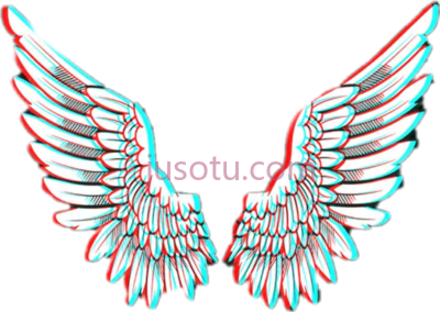天使之翼,angel wings glitch beautiful cool profile PNG
