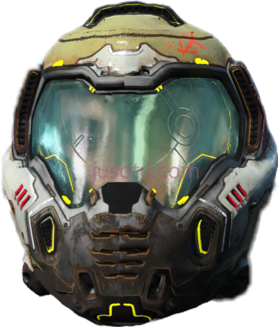 毁灭战士头盔,doom doom guy marine helmet PNG