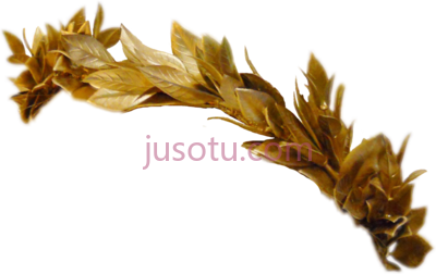 金叶,greek leaves crown gold PNG