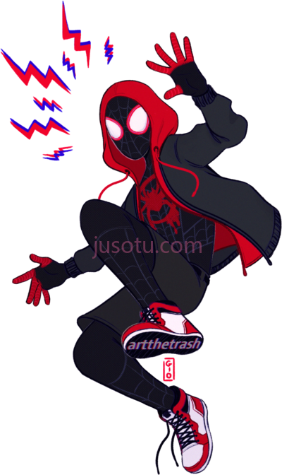 蜘蛛侠,spider man into verse miles morales easy PNG