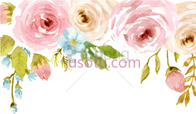水彩花,watercolor flowers PNG