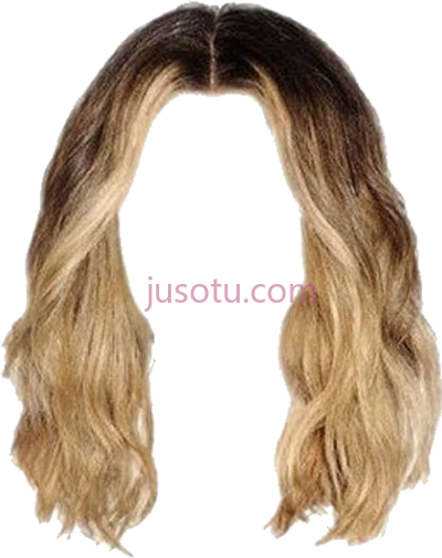 金色假发,blonde wig PNG