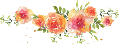 水彩花婚礼,watercolor flowers wedding PNG