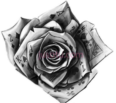 玫瑰,use vegas card tattoo finally hand PNG