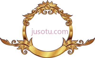 金色圆框,banner frame gold royal PNG