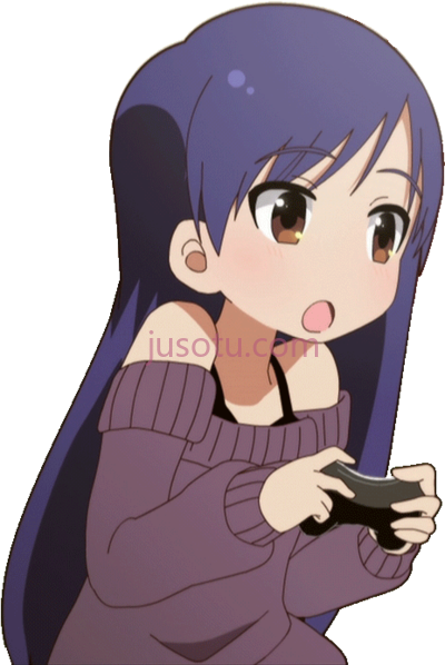 女孩,gamer girl heart it anime PNG
