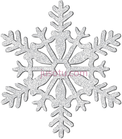 银雪花,silver snowflake PNG