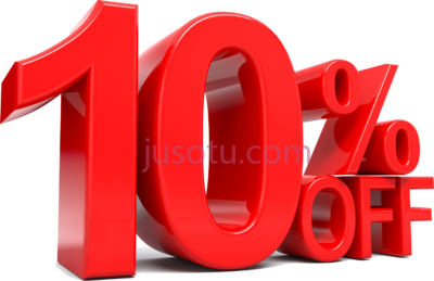 九折,10% off 10 discount PNG