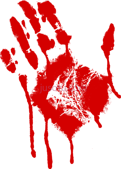血淋淋手印,bloody handprint PNG