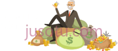 坐拥金钱发财PNG