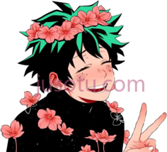 我的英雄学院绿谷出久PNG