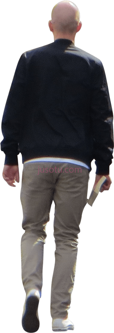人走,person walking away PNG
