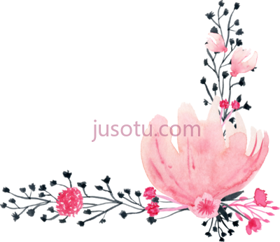 水彩花卉,acuarela dibujos de flores PNG