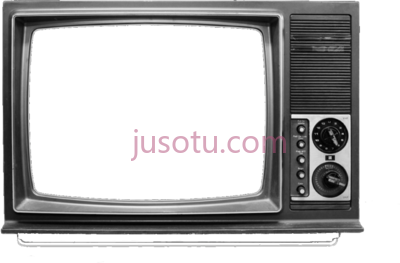 黑色旧电视,tv television overlay black old tv frame PNG