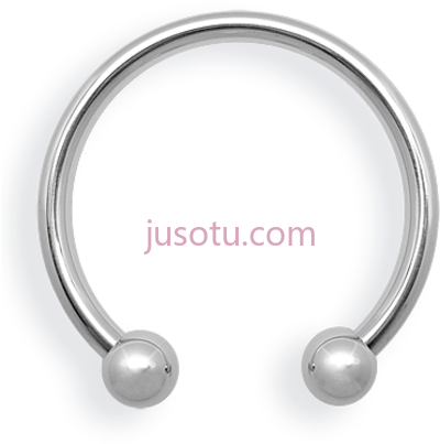 鼻中隔环,nose piercing body septum ring PNG