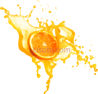 橙汁,splash orange juice PNG