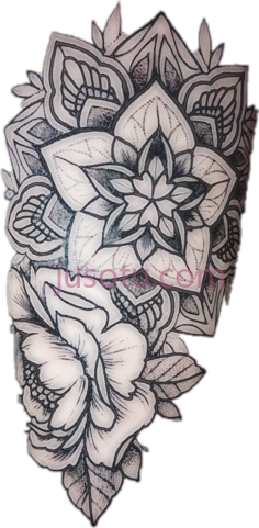 莲花手纹身,neck PNG